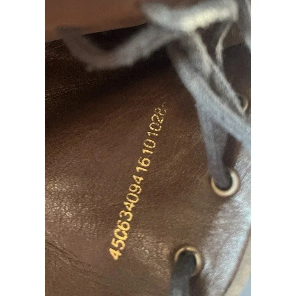 Ecco Men Suede Leather Boots 45 Us 11 11.5 Shoes Chukka Brown shoes